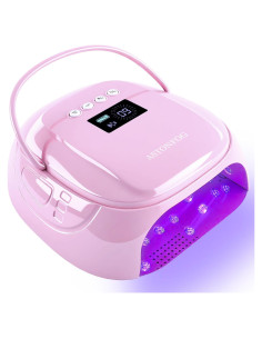 Lámpara UV LED 126W Astonfog Púrpura, Secador de Uñas Portátil