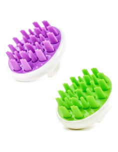 Masajeador de Cuero Cabelludo Zyllion ZMA-12 con Cepillo Exfoliante