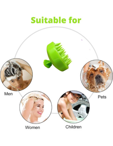 Cepillo de Masaje para Cuero Cabelludo Blond Forte Verde
