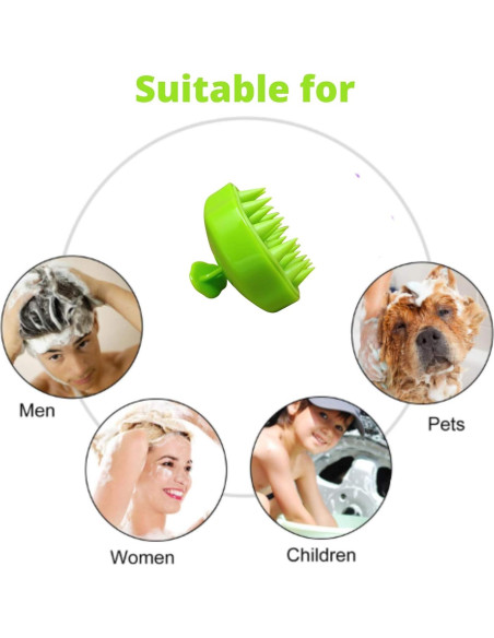 Cepillo de Masaje para Cuero Cabelludo Blond Forte Verde