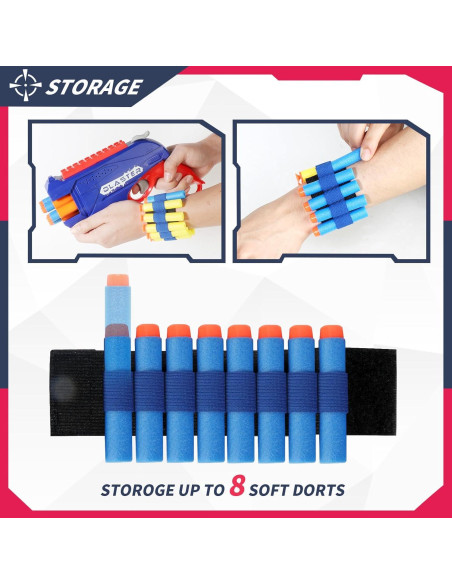Paquete 2 Pistolas Nerf RLZHLYC + 80 Dardos Espuma