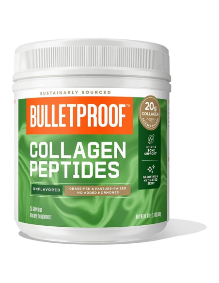 Colágeno en polvo Bulletproof 500g sin sabor para piel y huesos