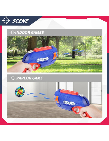 Paquete 2 Pistolas Nerf RLZHLYC + 80 Dardos Espuma