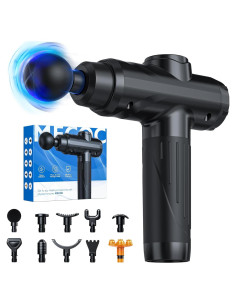 Pistola de Masaje MECOC MMG-4, Tejido Profundo, 30 Velocidades