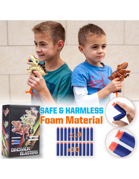 Paquete de 2 Pistolas de Dinosaurio Happitry con Dardos