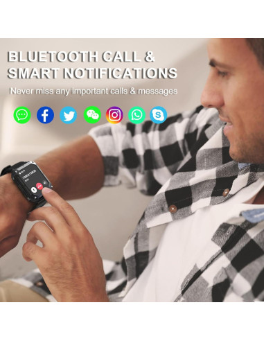 Reloj Inteligente YoimJoyFun Resistente IP68 1.83" Naranja