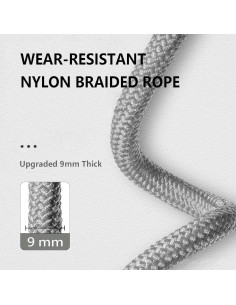 Cuerda de Salto Ajustable FitColt 3.05m con Peso y Mango de Espuma 2