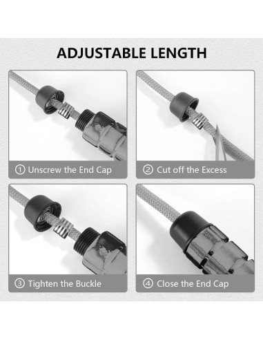 Cuerda de Salto Ajustable FitColt 3.05m con Peso y Mango de Espuma
