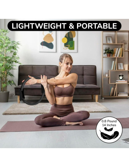 Conjunto de Anillos de Pilates TOPZGLEEY - 35.56 cm, 5 Bandas