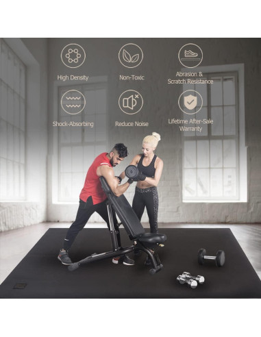 Alfombra de Ejercicio Gxmmat 2.13x3.05m Antideslizante 7mm