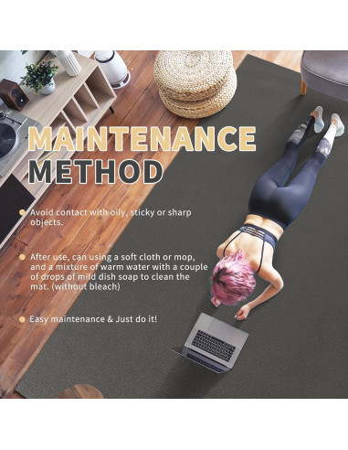 Alfombra de Ejercicio Gxmmat 2.13x3.05m Antideslizante 7mm