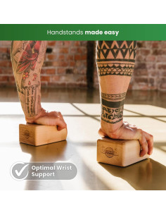 Bloques de Equilibrio WoodPower - Yoga y Calistenia - 2 Piezas 2