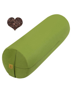 Cojín de Yoga Cilíndrico FelizMax de Trigo Sarraceno 61x23 cm