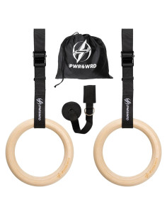 Anillas Gimnásticas PWR4WRD 1.25" (3.18 cm) con Correas Ajustables