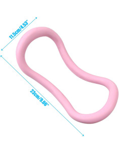 Juego de 2 Anillos de Yoga KH866 Rosa y Azul para Ejercicio 2