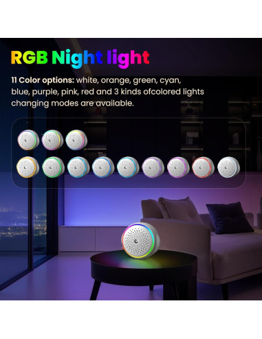 Máquina de Ruido Blanco OSHPRO Portátil con Luz Nocturna