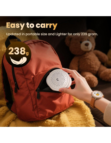 Máquina de Ruido Blanco OSHPRO Portátil con Luz Nocturna