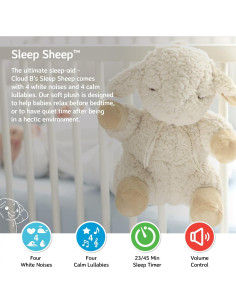 Oveja para Dormir Cloud b con Sonidos Calmantes y Apagado Automático 2