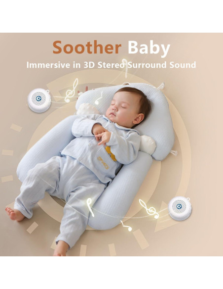 Máquina de Sonido Doble Relax 3D - 30 Sonidos, 32 Niveles