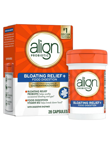 Probioticos Align Alivio de Hinchazón y Digestión 28 Cápsulas