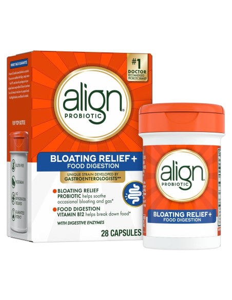 Probioticos Align Alivio de Hinchazón y Digestión 28 Cápsulas