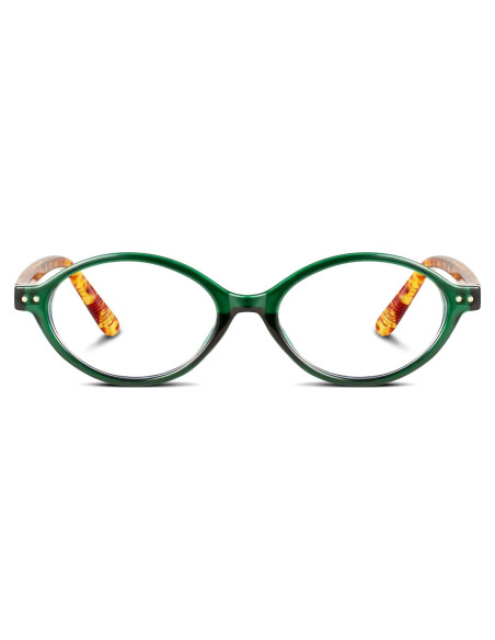 Gafas Ovaladas YDAOWKN Bloqueo Luz Azul Verde Cristal 49mm