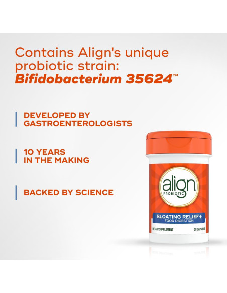 Probioticos Align Alivio de Hinchazón y Digestión 28 Cápsulas