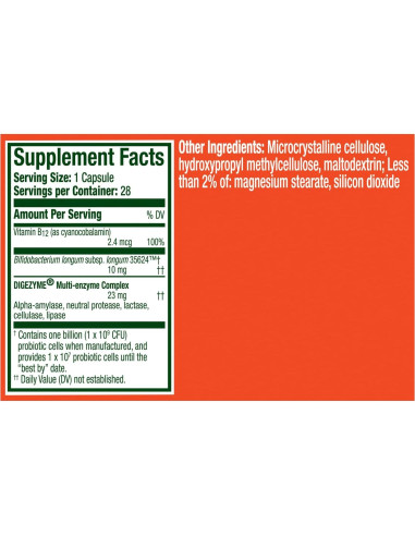 Probioticos Align Alivio de Hinchazón y Digestión 28 Cápsulas