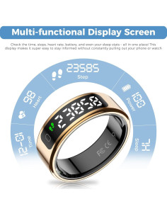 Anillo Inteligente APOBATK R11 con Pantalla Táctil y Monitoreo 2