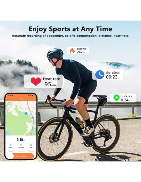 Anillo Inteligente Qiwadu Plata 7 - Monitoreo Salud IP68