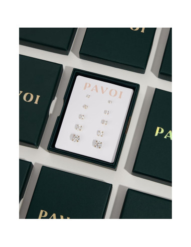 Collar en capas oro 14K PAVOI minimalista para mujeres