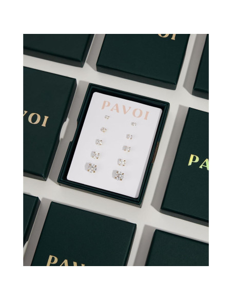 Collar en capas oro 14K PAVOI minimalista para mujeres