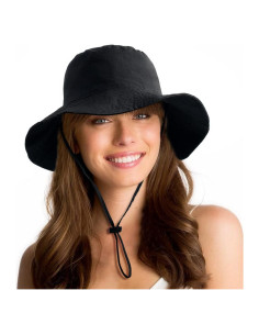Sombrero de Cubo Plegable Impermeable UPF 50% Negro