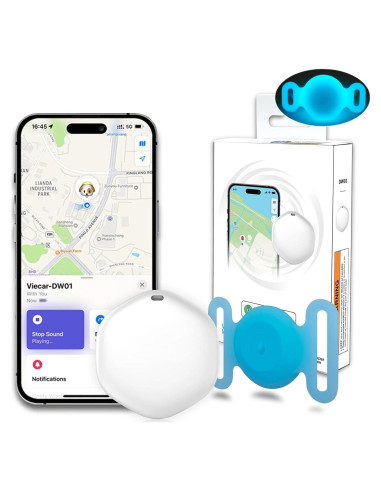 Rastreador GPS para Mascotas Bingolar - Sin Suscripción, Azul