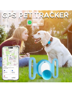 Rastreador GPS para Mascotas Bingolar - Sin Suscripción, Azul 2