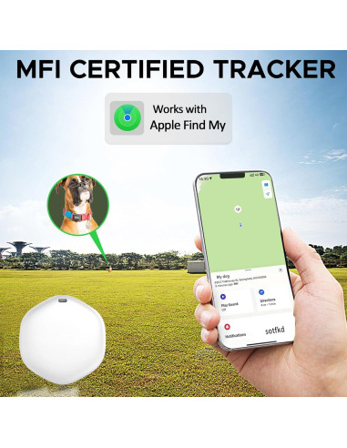 Rastreador GPS para Mascotas Bingolar - Sin Suscripción, Azul