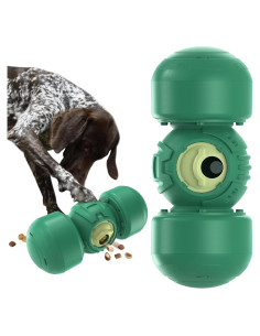 Dispensador de Golosinas para Perros KADTC Ajustable Verde