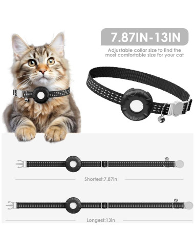 Rastreador GPS para Gatos ZFSJTAG, Sin Cuota Mensual, Impermeable