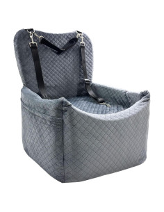 Asiento de Coche para Perros Pequeños YSYFHG Gris 27.94x48.26 cm
