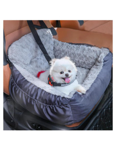 Asiento de Coche para Perros Oiilores Gris 58x55 cm Lavable