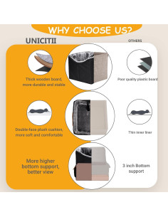 Asiento Elevado para Perros Pequeños UNICITII 39.9x38.1 cm 2