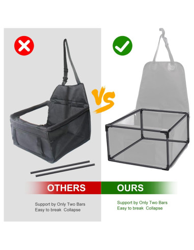 Asiento elevador para perros pequeños Longfandianzishangwu 39x39x23 cm