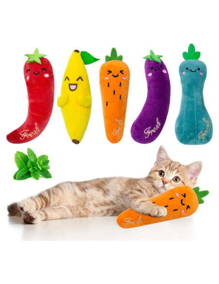 Juguetes de Hierba Gatera Seyezo - Paquete de 5 Piezas para Gatos Juguetes de Hierba Gatera Seyezo - Paquete de 5 Piezas para Gatos