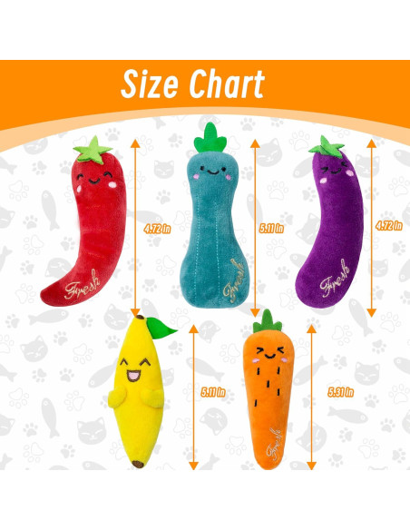 Juguetes de Hierba Gatera Seyezo - Paquete de 5 Piezas para Gatos Juguetes de Hierba Gatera Seyezo - Paquete de 5 Piezas para Gatos