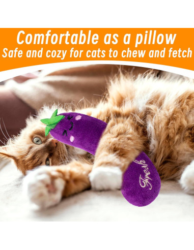 Juguetes de Hierba Gatera Seyezo - Paquete de 5 Piezas para Gatos