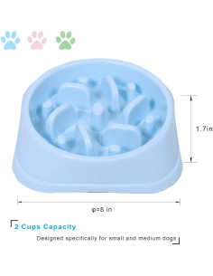 Cuenco Antideslizante para Perros Pequeños UPSKY - Alimentación Lenta 2