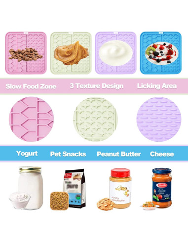 Alfombrilla de Lamer para Perros y Gatos Bikabpet - 4 Unidades