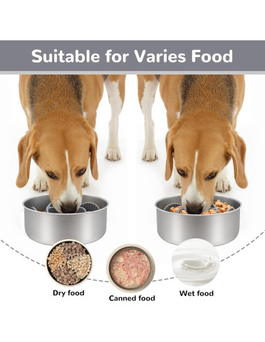 Inserto para Comederos Lentos MateeyLife - Silicona Gris 18cm