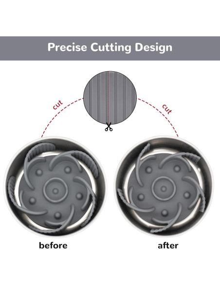 Inserto para Comederos Lentos MateeyLife - Silicona Gris 18cm