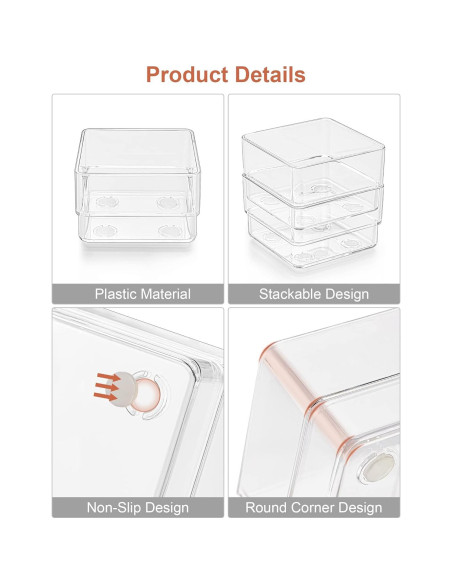 Organizador de Cajón SMARTAKE 7 Piezas Antideslizante
